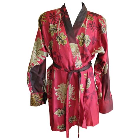 gucci silk robe mens